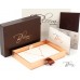 Кръст Колие от 14К  Розово Злато с Диамант  Bloom Jewellery